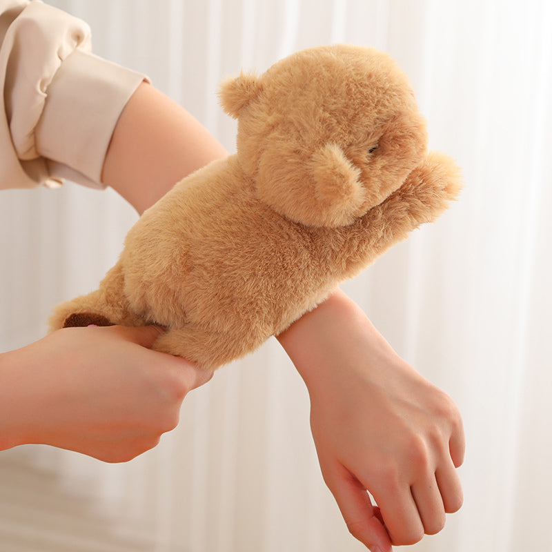 Aixini Kawaii Capybara Slap Snap Wrap Wristband Bracelet Animal Plush