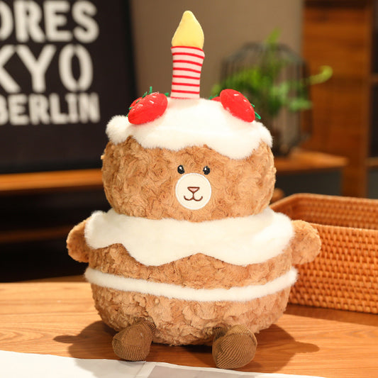 Cute Birthday Cake Bears Plush Toys Gifts - Aixini Toys