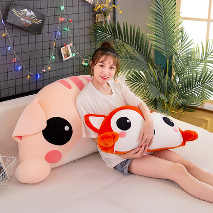 Creative cushion bedside pillow sofa pillow plush toy rabbit monkey animal pillow