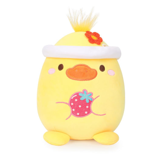 20 CM / 8 inch Cute Yellow Duck Plush Pillow Duckling Stuffed Animal, Soft Kawaii Duck Plush Hat Clothing Children's Gift