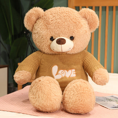 Soft Giant Love Teddy Bears with Sweater Valentine’s Day Plush - Aixini Toys