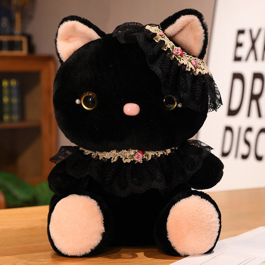 Aixini Halloween Cute Miss Meow Doll Cat Plush Toy