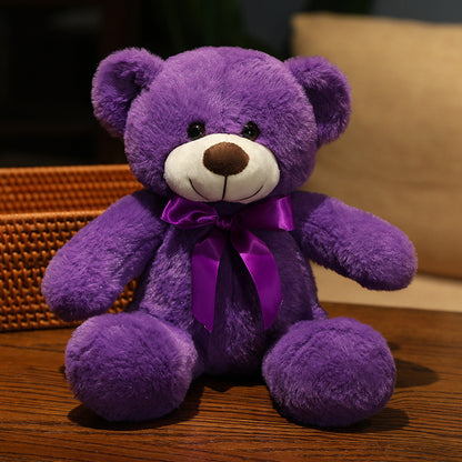 Cute Silk Scarf Bow Teddy Bear - Aixini Toys