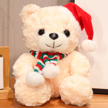 Aixini Cute Stuffed Animals Christmas Teddy Bears Toys 25cm