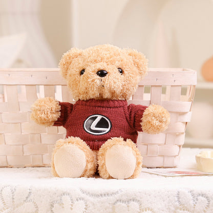 Aixini Cute Car Logo Teddy Bears Plush Toys 9.8''