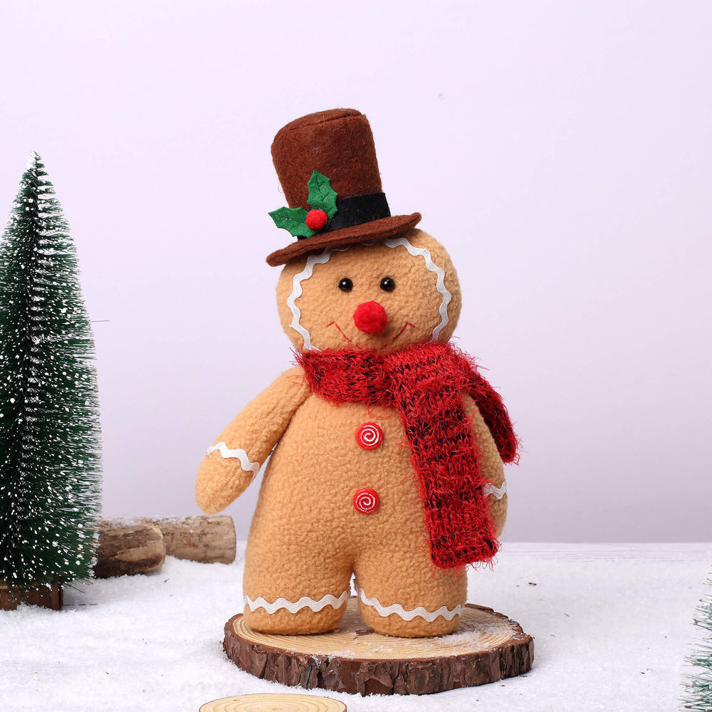 Aixini 2024 Christmas Plush Toys Decoration Gingerbread Man Ornament