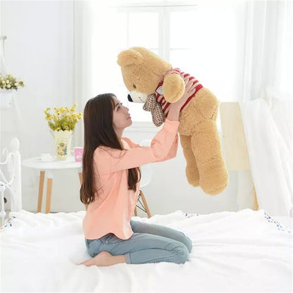 Giant Striped Bow Tie Teddy Bear Plush Toys - Aixini Toys