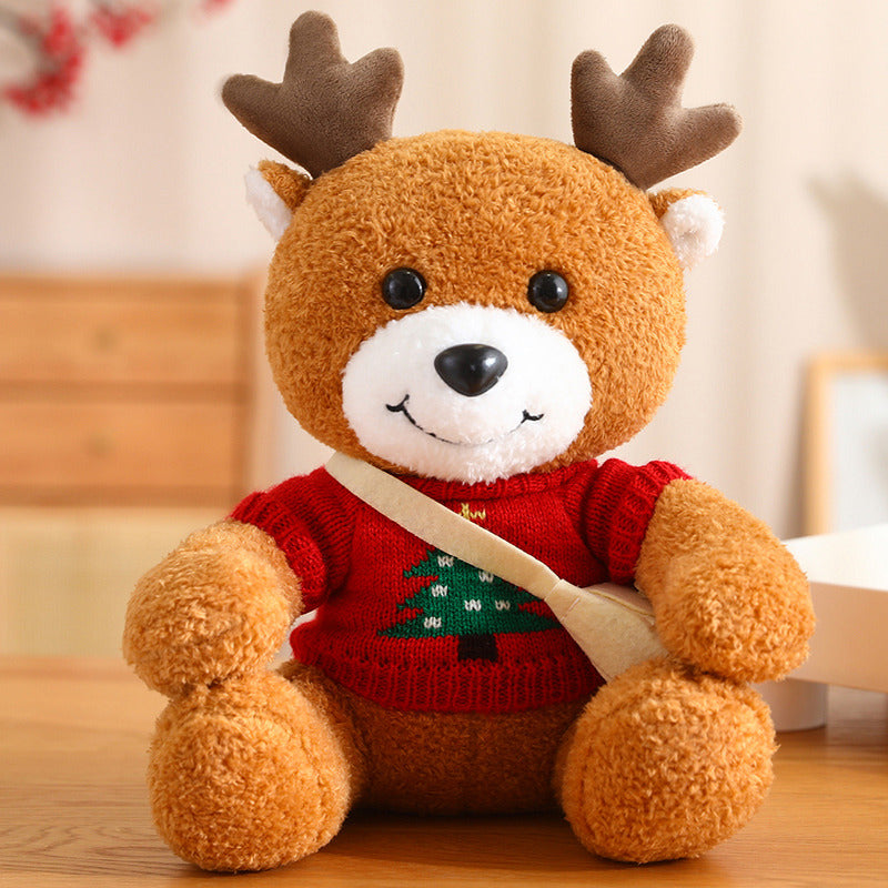 Aixini 2024 Cute Christmas Plush Toys Elk Dolls 30cm(19 Styles)