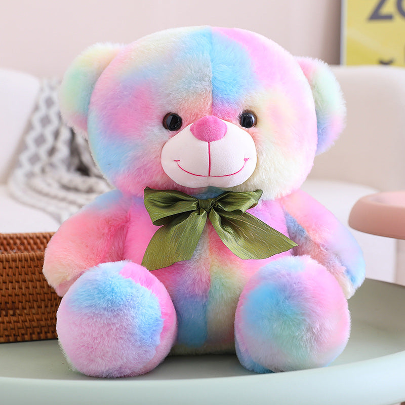 Aixini Small Bow Tie Rainbow Teddy Bear