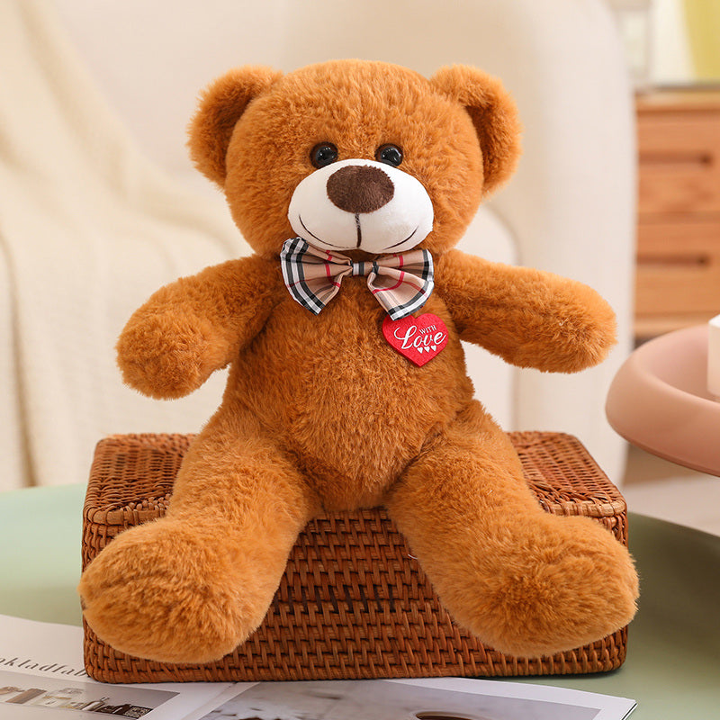 Cute Soft Striped Bow Tie Love Christmas Teddy Bears  - Aixini Toys