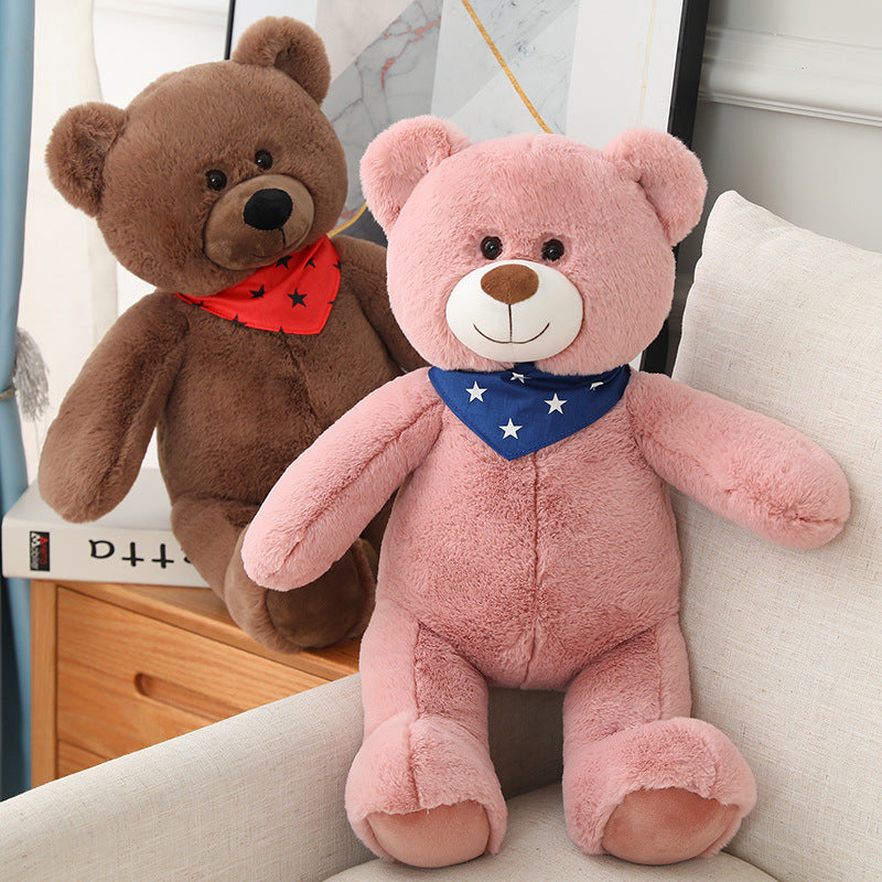 Cute and Soft Star Scarf Christmas Teddy Bears Plush Toys Gift For Kids - Aixini Toys
