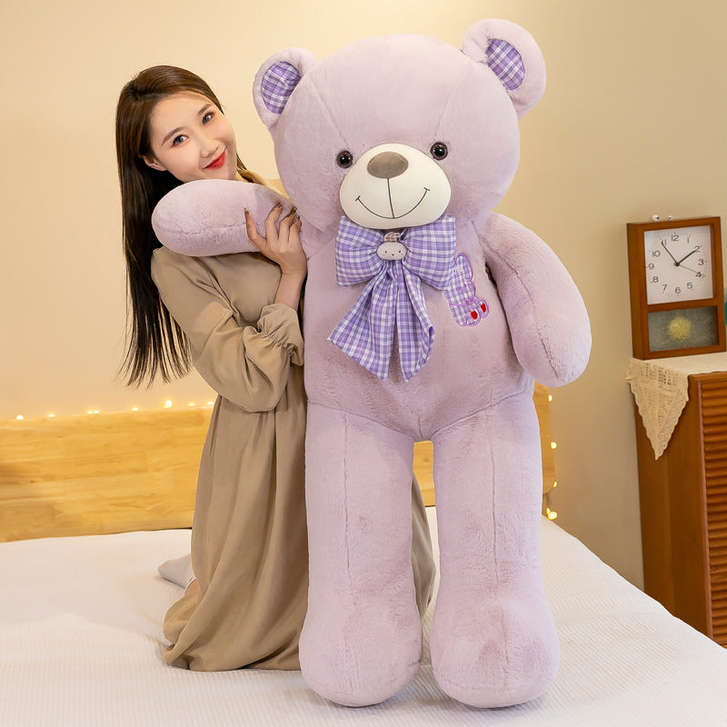 White + Big Strawberry New Cute Teddy Bear Plush Toy Large Hugable Bear Doll Girls Valentine's Day Gift