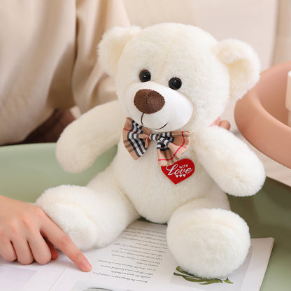 Cute Soft Striped Bow Tie Love Christmas Teddy Bears  - Aixini Toys