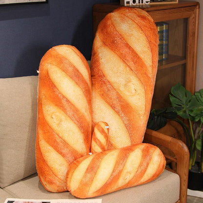 Aixini 3D Simulation Bread Shape Pillow Funny Food Plush Stuffed Toy - AIXINI