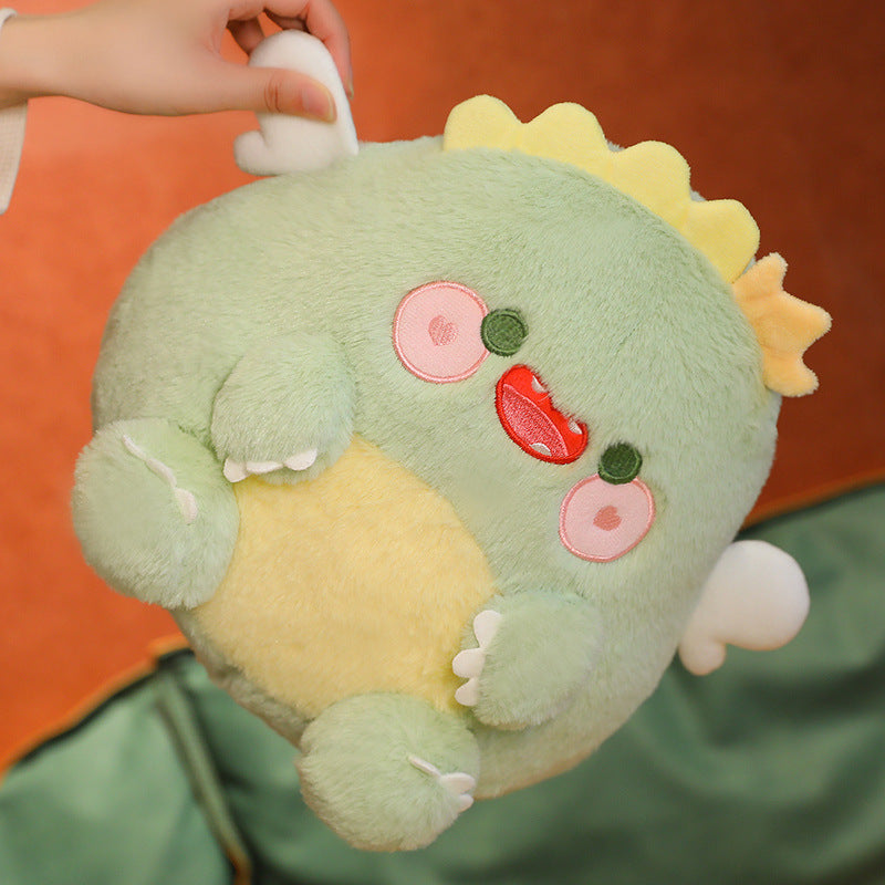 30 CM / 12 inch Green Cute Macaron Animal Plush Doll Cartoon Little Dinosaur Doll Children's Pillow Birthday Gift Doll