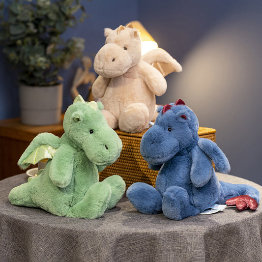 「Debut Sale」Soft Sitting Small Dinosaurs Plush Toys-Aixini Toys