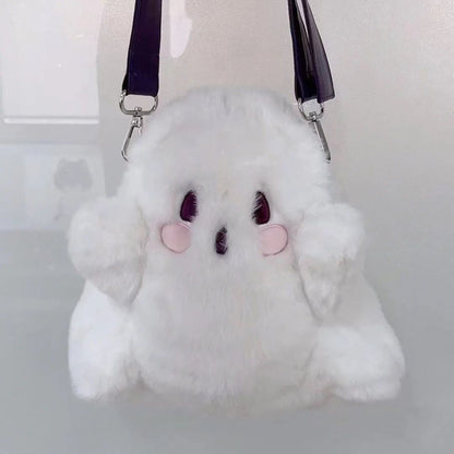 32 CM / 13 inch New Ghost Kid Backpack Female Personalized Doll Plush Doll Bag Japanese Cute Girl Cartoon Backpack