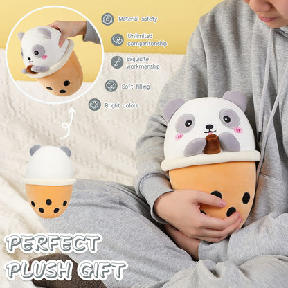 25 CM / 10 inch Panda Boba Plush Toy Bubble Tea Stuffed Animal Soft Kawaii Plush Toy