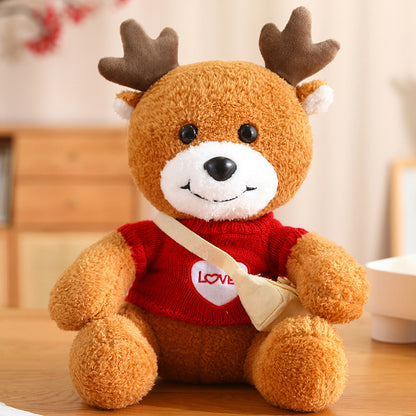 Aixini 2024 Cute Christmas Plush Toys Elk Dolls 30cm(19 Styles)