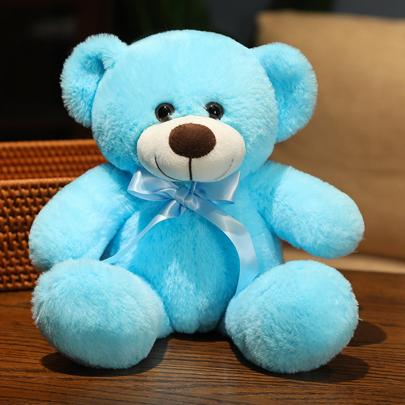 Cute Silk Scarf Bow Teddy Bear - Aixini Toys