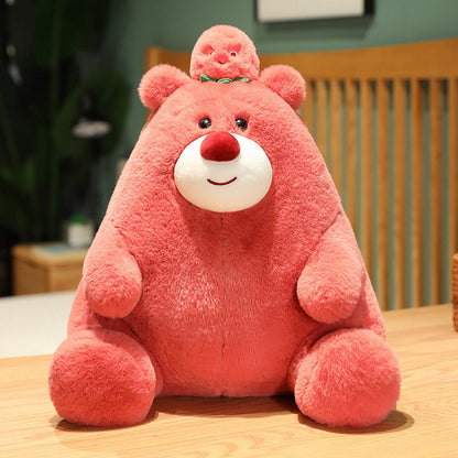 Plush Toy Fruit Bear Doll Doll Doll Pillow Creative Fruit Animal Cushion Back Sofa Birthday Gift
