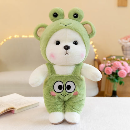 Transformed Duck Lily Bear Doll Plush Toy Cross-dressing Frog Teddy Bear Doll Catching Machine Doll Children's Gift