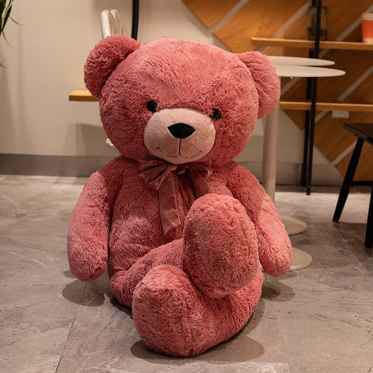 Red - New Hugable Bear Mille Big Bear Doll Sleeping Plush Toy Birthday Gift Amazon Hairy Doll