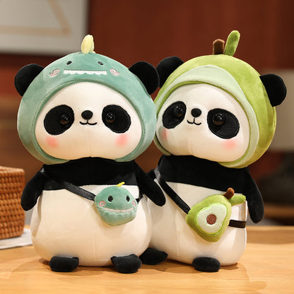 Aixini Newest Cute Stuffed Panda Plushies Toy Dressed in Outfit