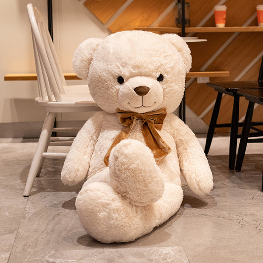 White - New Hugable Bear Mille Big Bear Doll Sleeping Plush Toy Birthday Gift Amazon Hairy Doll