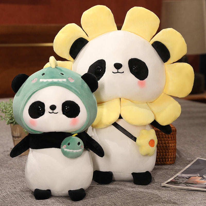 Aixini Newest Cute Stuffed Panda Plushies Toy Dressed in Outfit