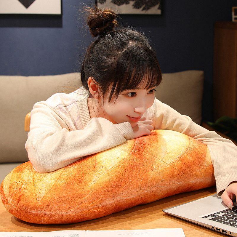 Aixini 3D Simulation Bread Shape Pillow Funny Food Plush Stuffed Toy - AIXINI