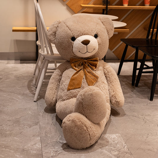 Khaki - New Hugable Bear Mille Big Bear Doll Sleeping Plush Toy Birthday Gift Amazon Hairy Doll