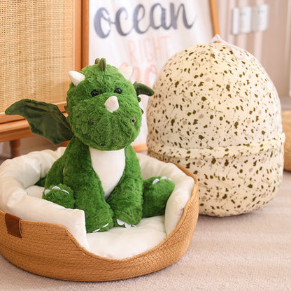 Cute Reversible Egg/Dinosaur Stuffed Animal Plush Toy- Aixini Toys