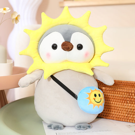 Cartoon decoration cute sun penguin doll children comfort doll holiday gift wedding toss doll