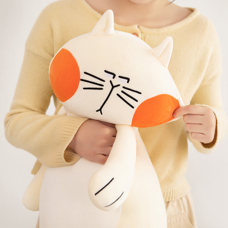 Big Funny and Soft Stuffed Animals Blushing Cat Cuddle Pillow - Aixini Toys