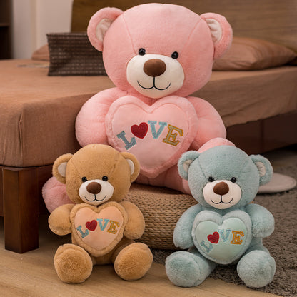 Cute Chubby Love Teddy Bears Doll Valentine’s Day Plush - Aixini Toys