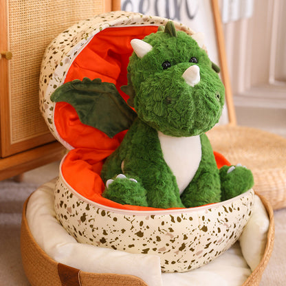 Cute Reversible Egg/Dinosaur Stuffed Animal Plush Toy- Aixini Toys