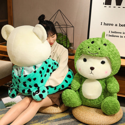Funny and Cute Transforming Dinosaur,Frog Teddy Bear - Aixini Toys