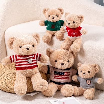 New Cute Soft Huggable Plush Sweater Teddy Bear - Aixini Toys