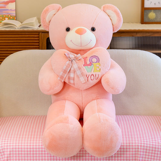 Holding Love in Hands - Pink New Cute Teddy Bear Plush Toy Large Hug Bear Doll Girls Valentine's Day Gift