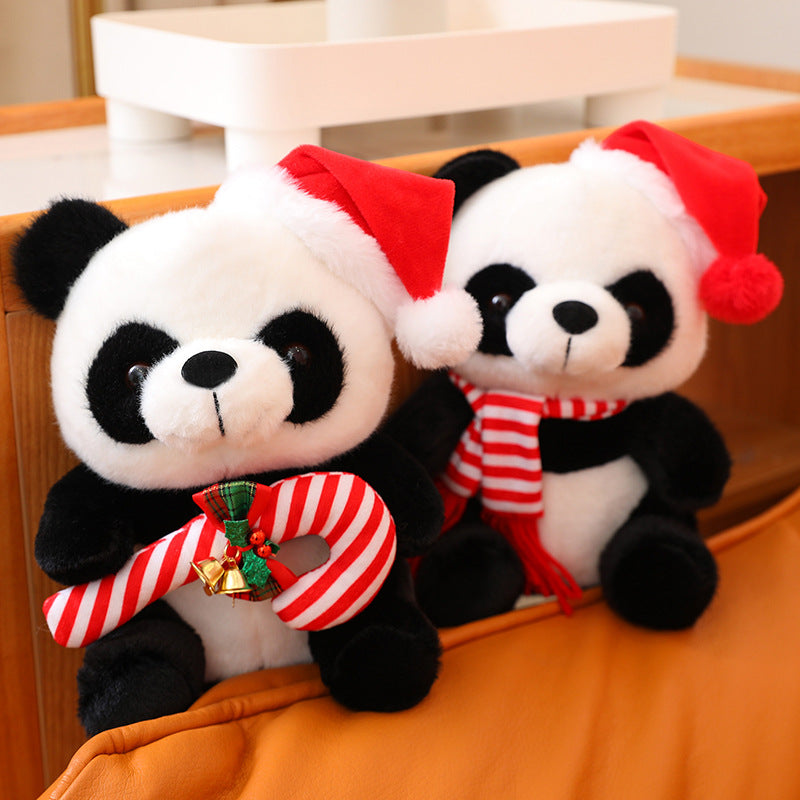 Aixini Cute Christmas Plush Toys Stuffed Panda Toys 25cm