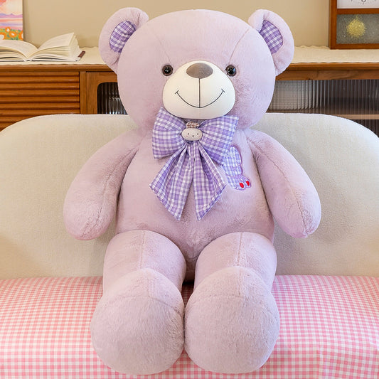 Bow Tie - Lilac New Cute Teddy Bear Plush Toy Large Hugable Bear Doll Girls Valentine's Day Gift