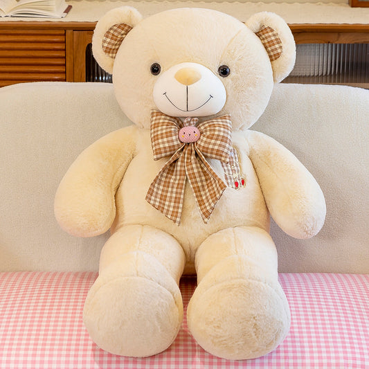 Bow Tie - Khaki New Cute Teddy Bear Plush Toy Large Hugable Bear Doll Girls Valentine's Day Gift