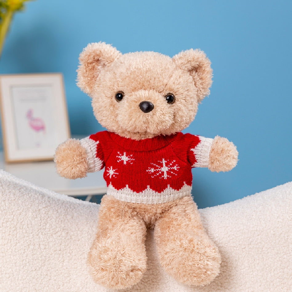 New Cute Soft Huggable Plush Sweater Teddy Bear - Aixini Toys