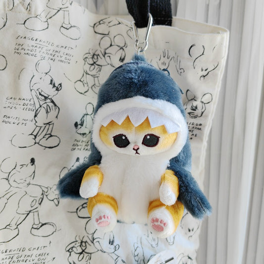 Shark Coin Purse - Popular Cute Shark Cat Fried Shrimp Cat Plush Doll Pendant Doll