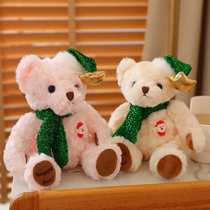 Cute Christmas Teddy Bears with Shawl - Aixini Toys