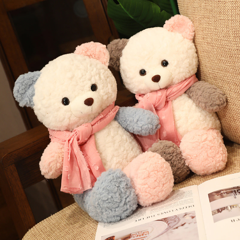 17'' Soft Cute Patchwork Color Teddy Bear Valentine's Day Gifts-Aixini Toys
