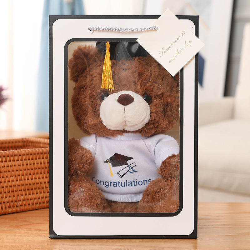 Cute Congratulations T-shirt Graduation Colorful Teddy Bear - Aixini Toys