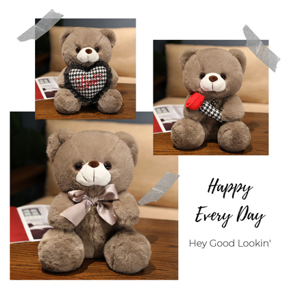 10" Aixini Plush Rosy Teddy Bears ,  Gift for Birthday Wedding Party