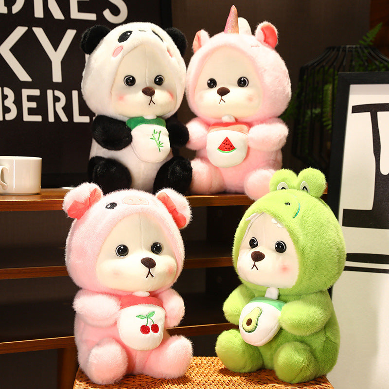 New Funny and Cute Transforming Boba Tea Teddy Bear - Aixini Toys